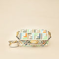 Fendi Multicolor FF Embroidery Baguette Medium Bag
