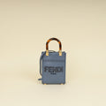 Fendi Dark Blue Mini Sunshine Shopper Bag