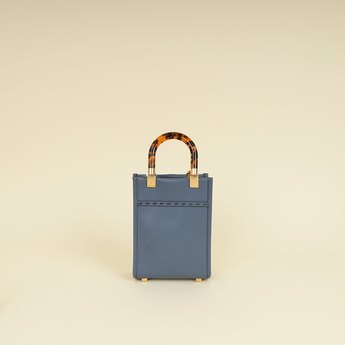 Fendi Dark Blue Mini Sunshine Shopper Bag
