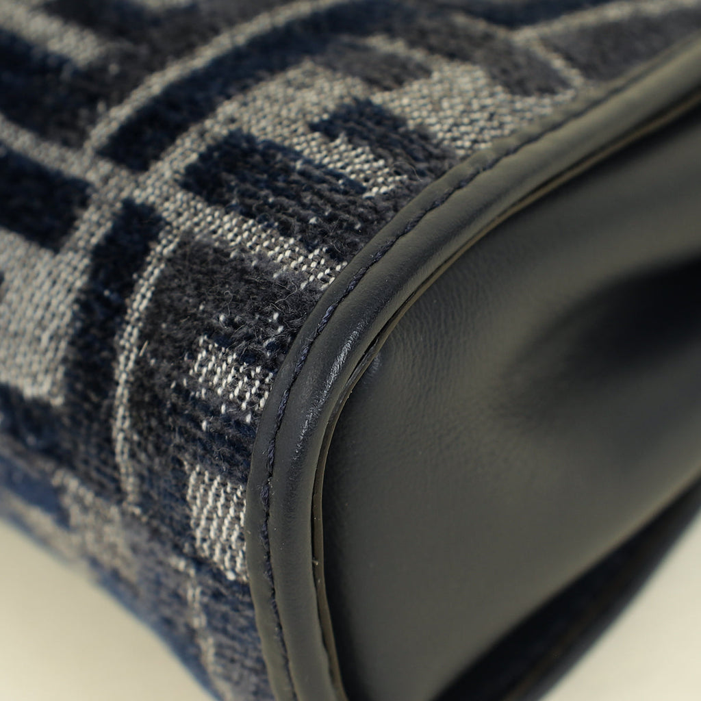 Fendi Navy Nano Peekaboo Bag