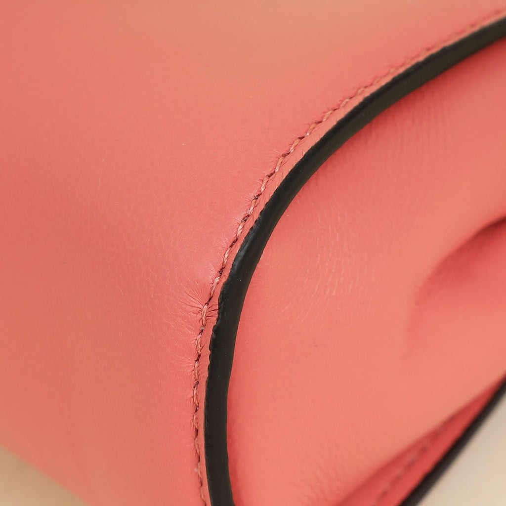 Fendi Rose Peach Nano Peekaboo Bag