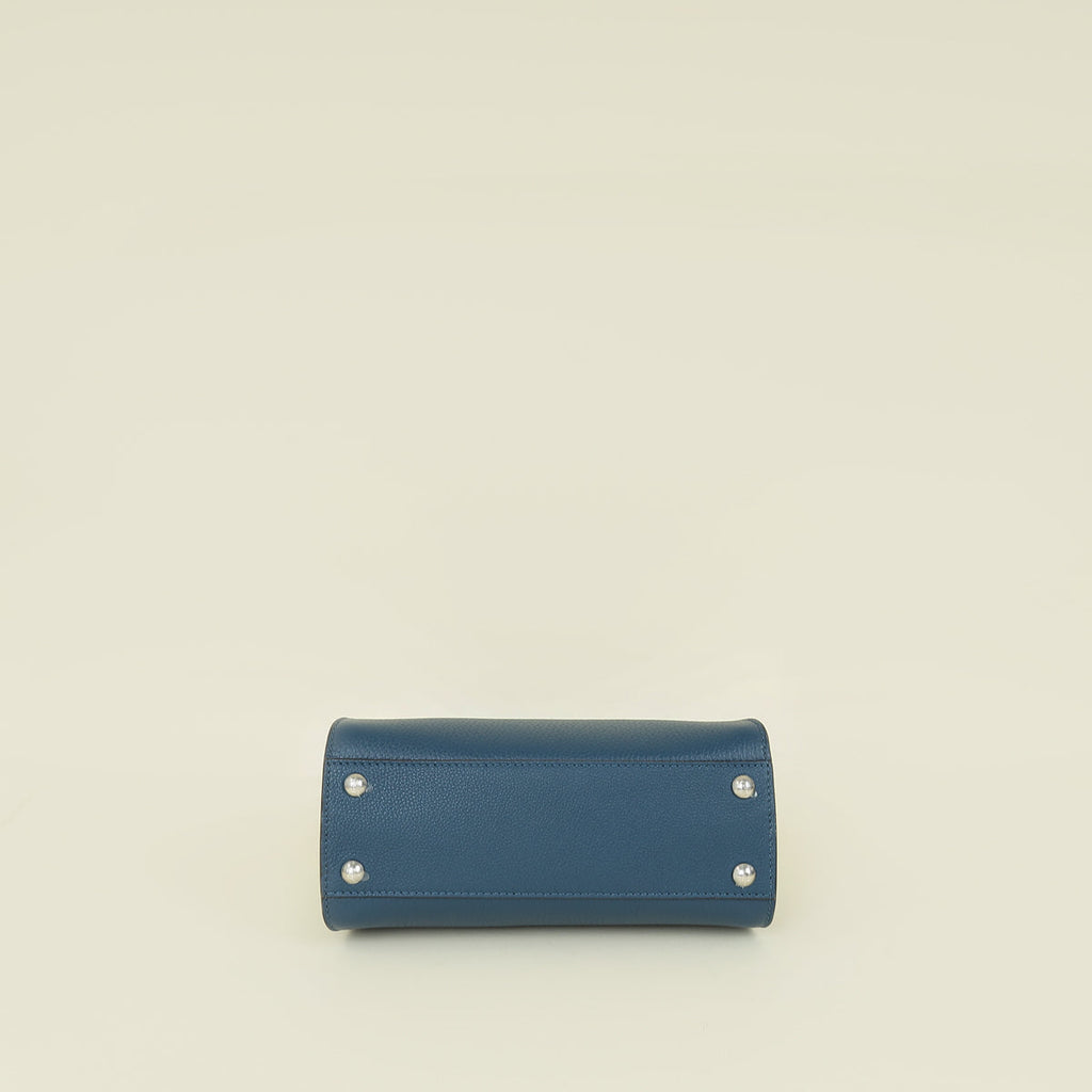 Fendi Dark Teal Peekaboo Selleria Mini Bag