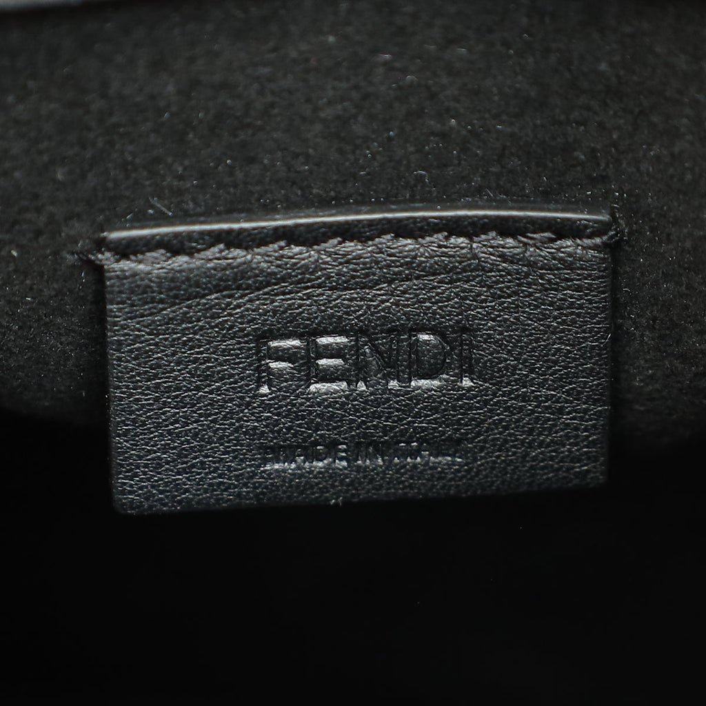 Fendi Black FF Embossed FENDI Mini Sunshine Shopper Bag