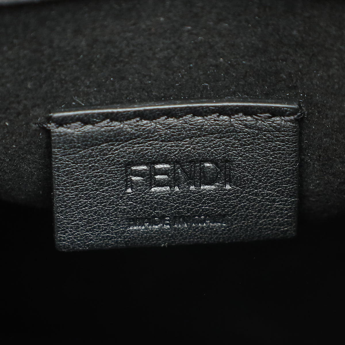 Fendi Black FF Embossed FENDI Mini Sunshine Shopper Bag