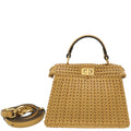 Fendi Beige Peekaboo ISEEU Petite Interlaced Bag