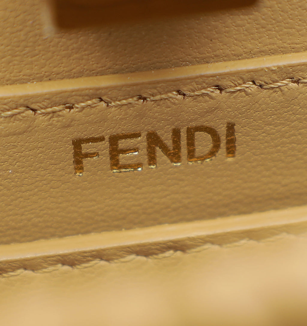 Fendi Beige Peekaboo ISEEU Petite Interlaced Bag