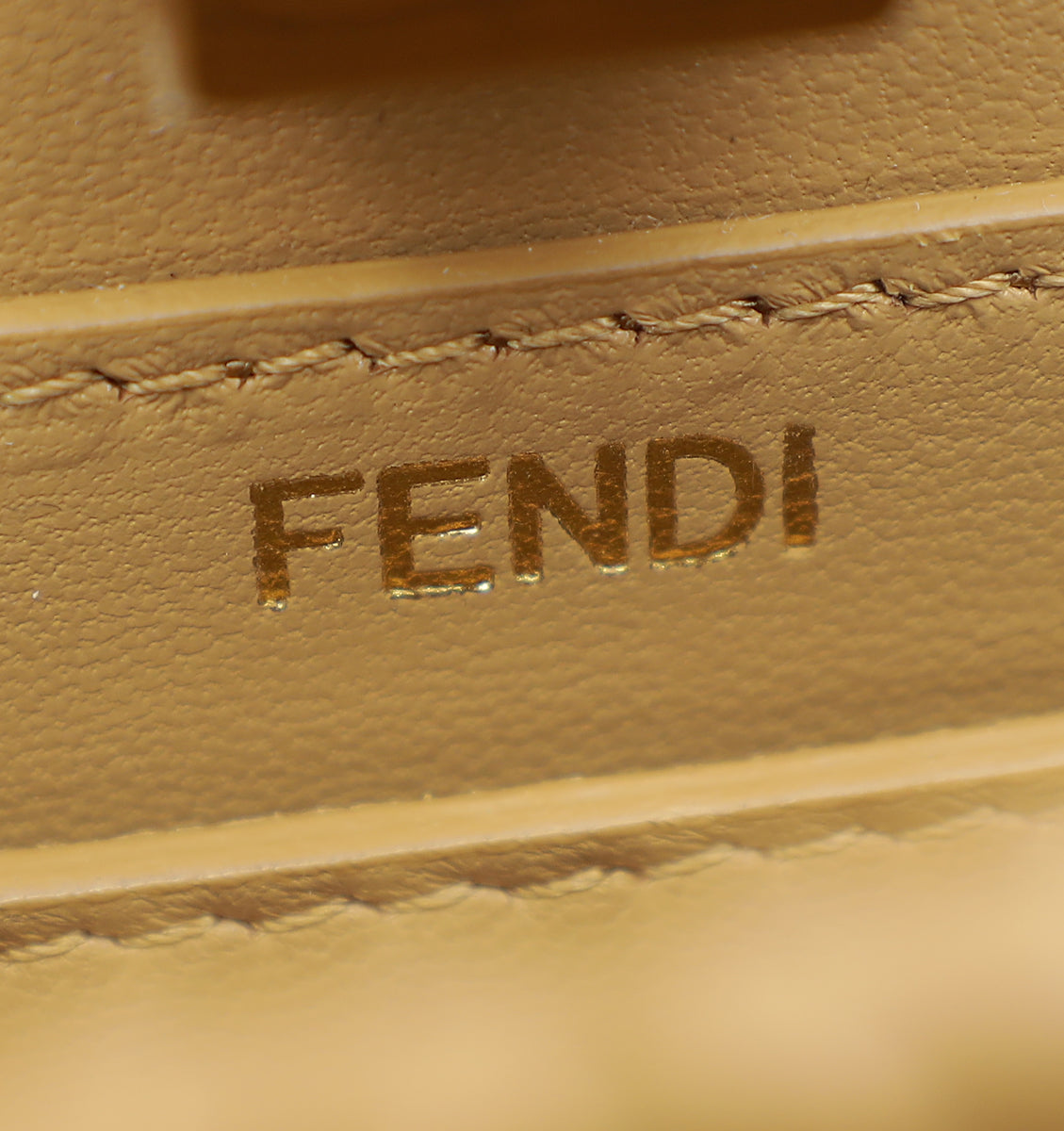 Fendi Beige Peekaboo ISEEU Petite Interlaced Bag