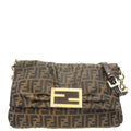 Fendi Zucca Mia Large Flap Shoulder Bag