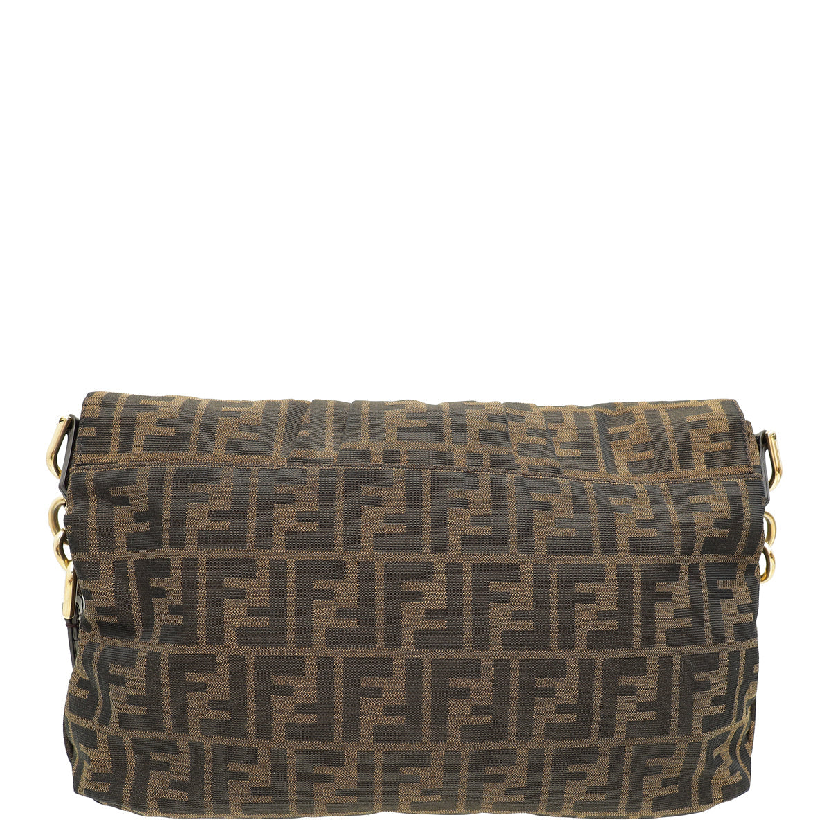 Fendi Zucca Mia Large Flap Shoulder Bag