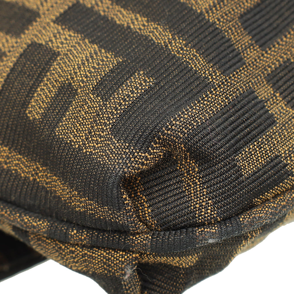 Fendi Zucca Mia Large Flap Shoulder Bag