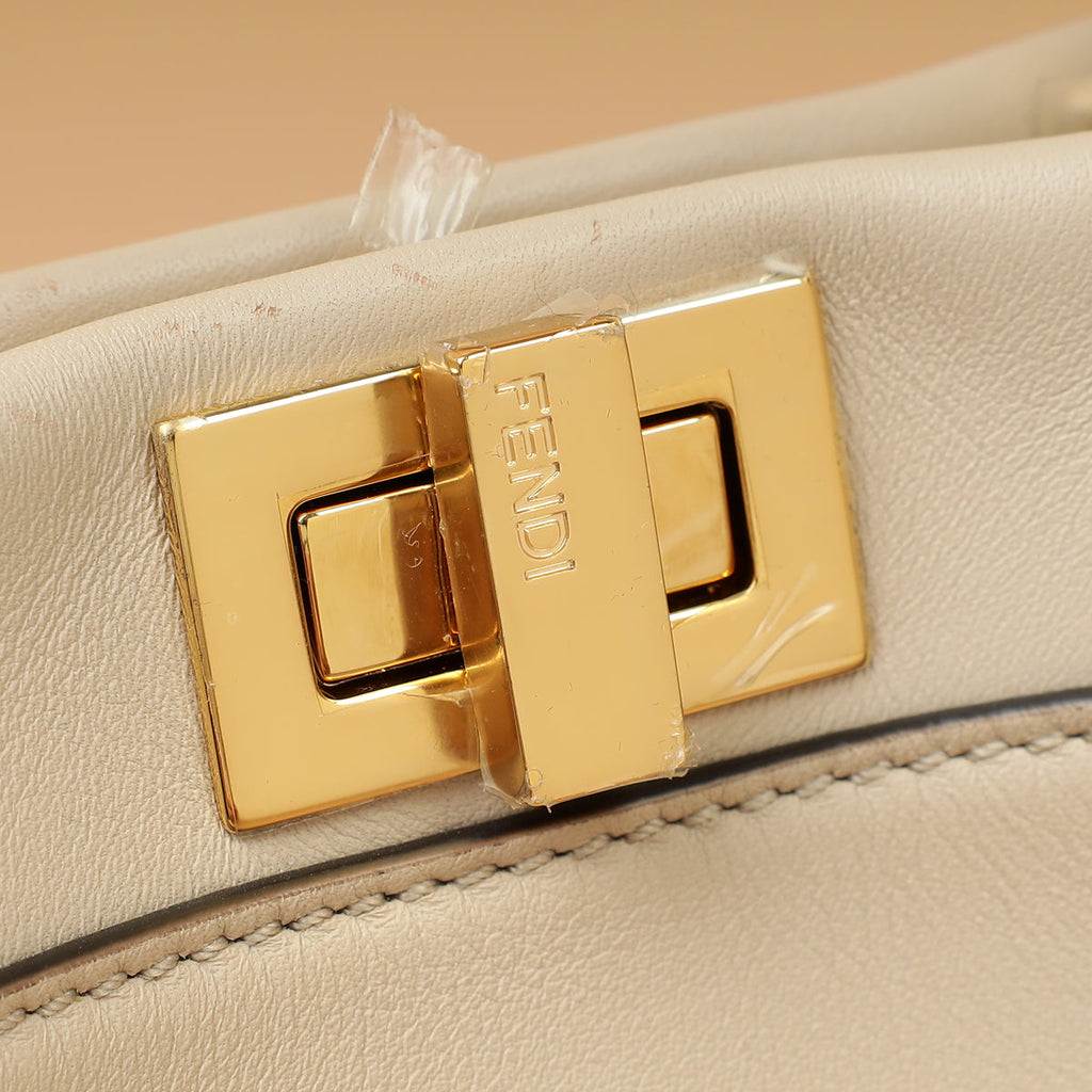 Fendi Beige Mini Peekaboo Bag