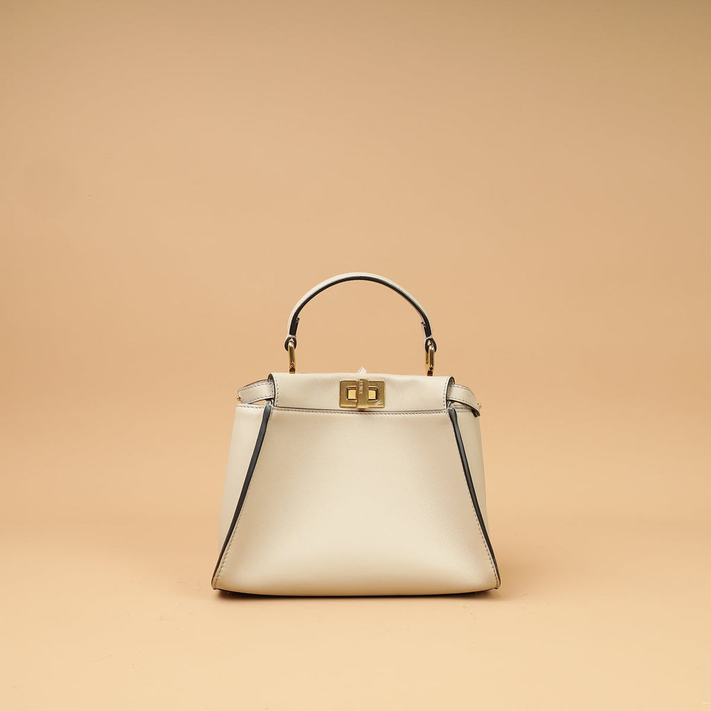 Fendi Beige Mini Peekaboo Bag