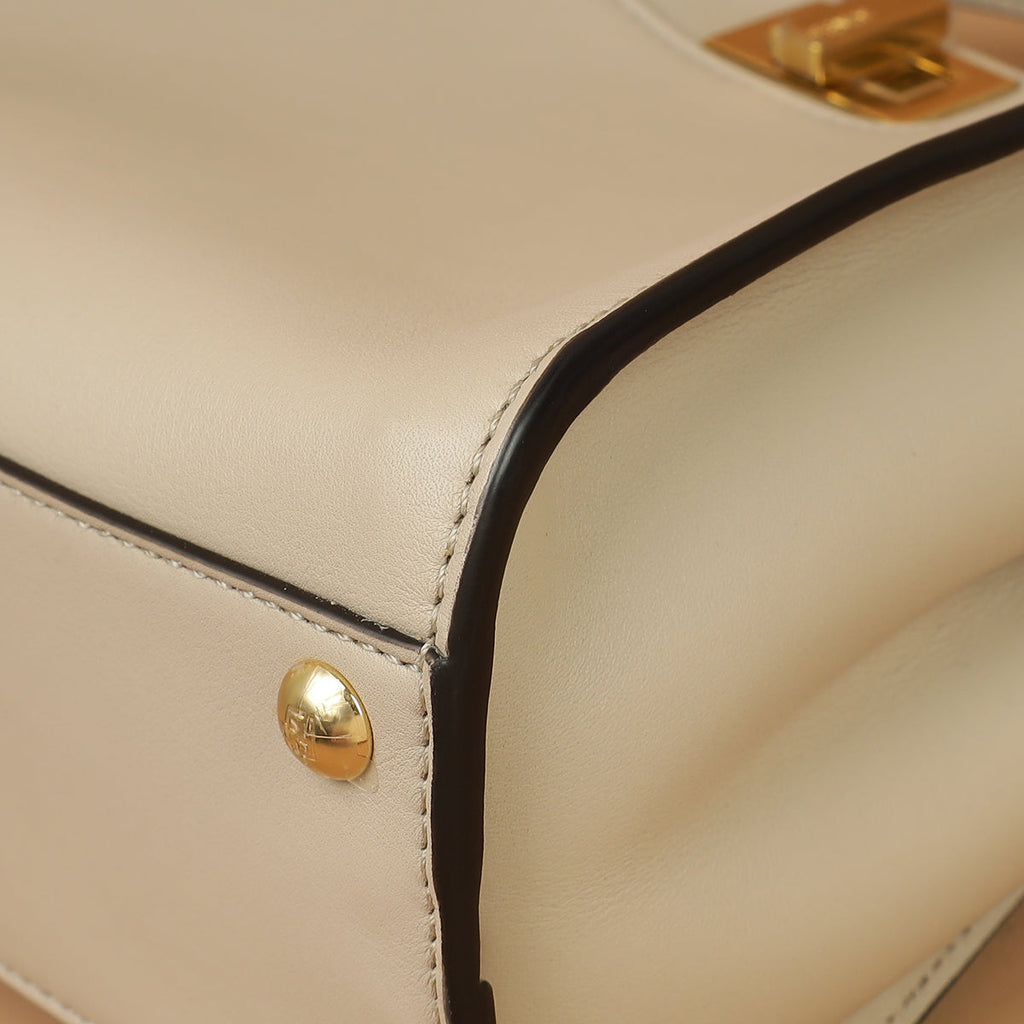 Fendi Beige Mini Peekaboo Bag