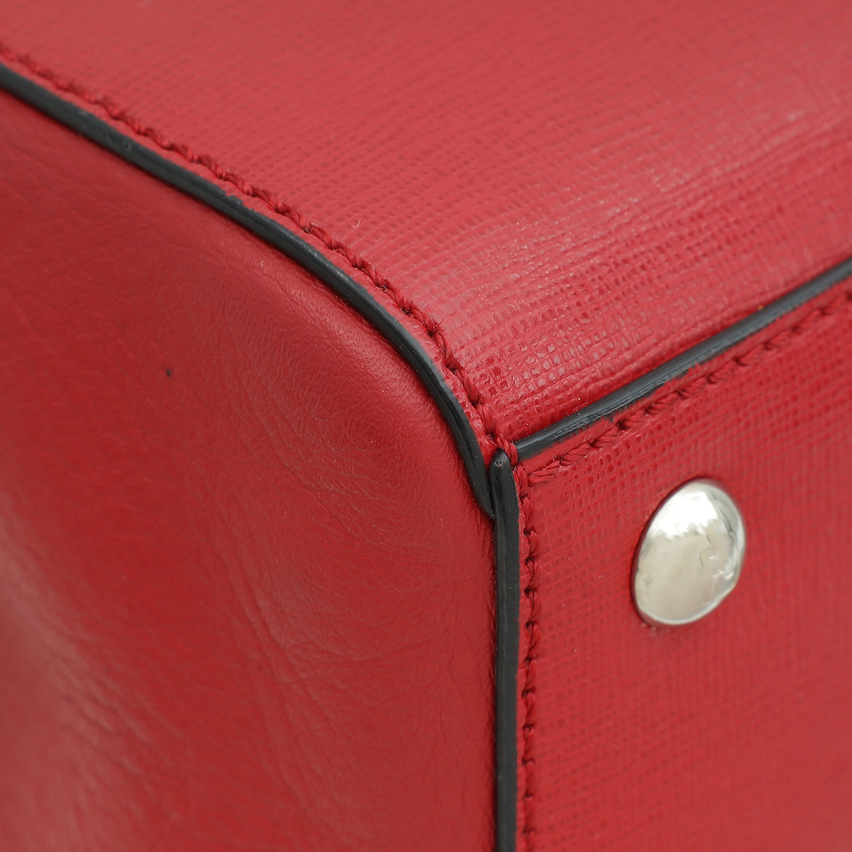 Fendi Red Multicolor 2 Jours Patchwork Petite Bag