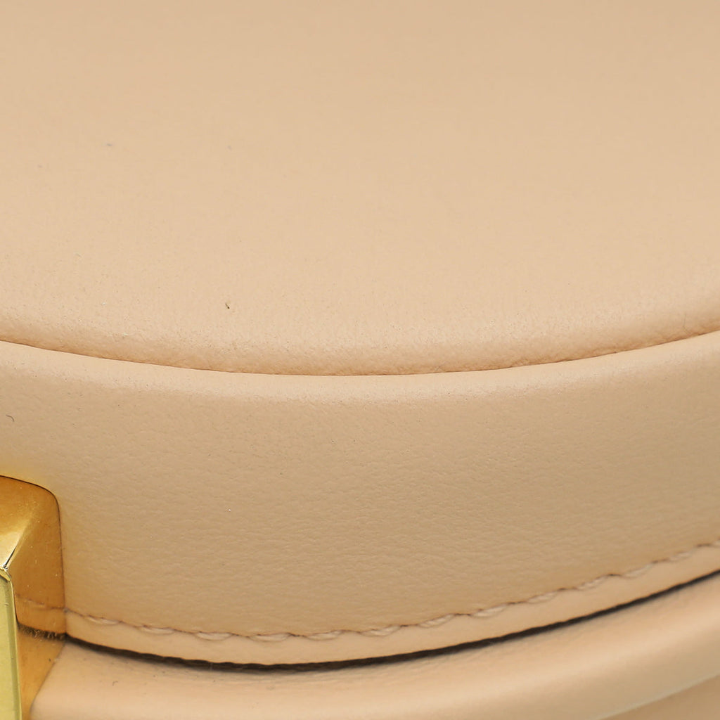Fendi Light Peach Nano Fendigraphy Bag W/ Adjustable Strap You