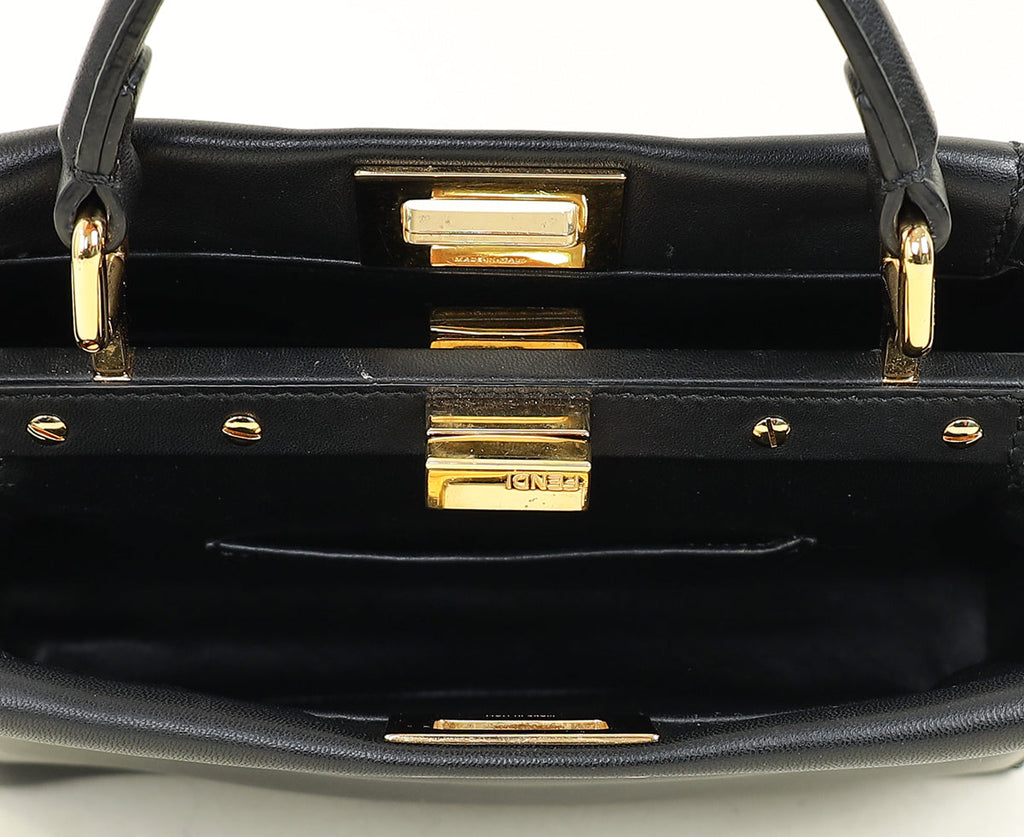 Fendi Black Mini Peekaboo Bag