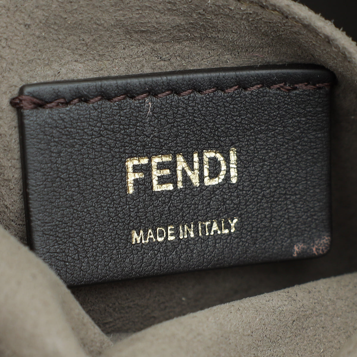 Fendi Bicolor FF Zucca Embossed Mon Tresor Small Bucket Bag