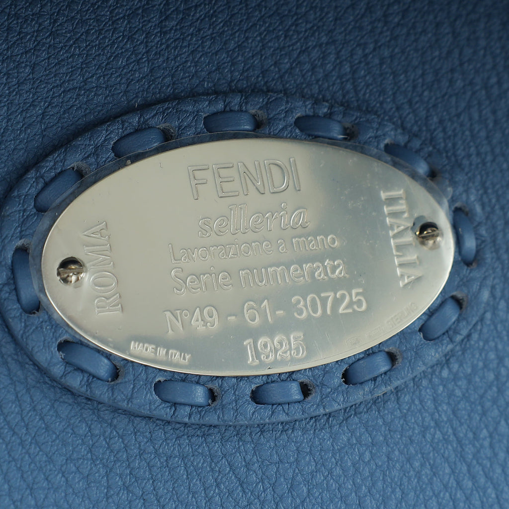 Fendi Blue Selleria ISeeU Peekaboo Medium Bag W/ Fortune Teller