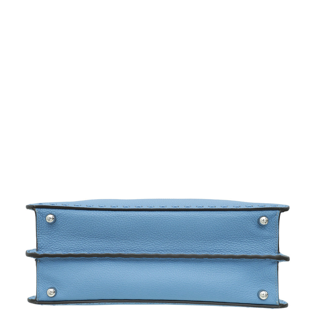 Fendi Blue Selleria ISeeU Peekaboo Medium Bag W/ Fortune Teller