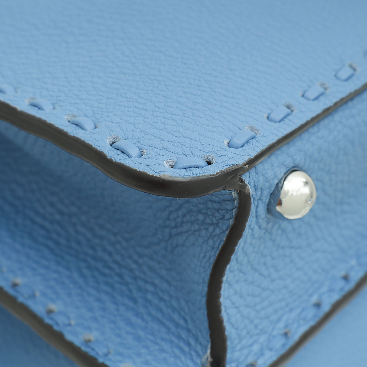 Fendi Blue Selleria ISeeU Peekaboo Medium Bag W/ Fortune Teller