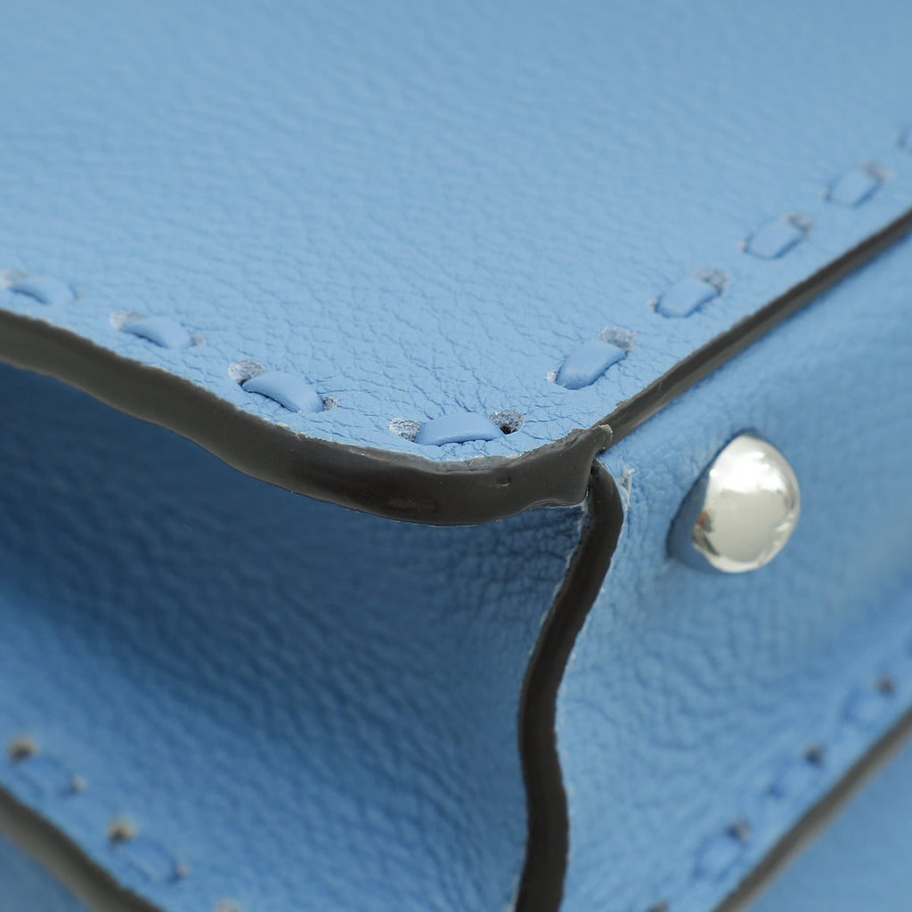 Fendi Blue Selleria ISeeU Peekaboo Medium Bag W/ Fortune Teller
