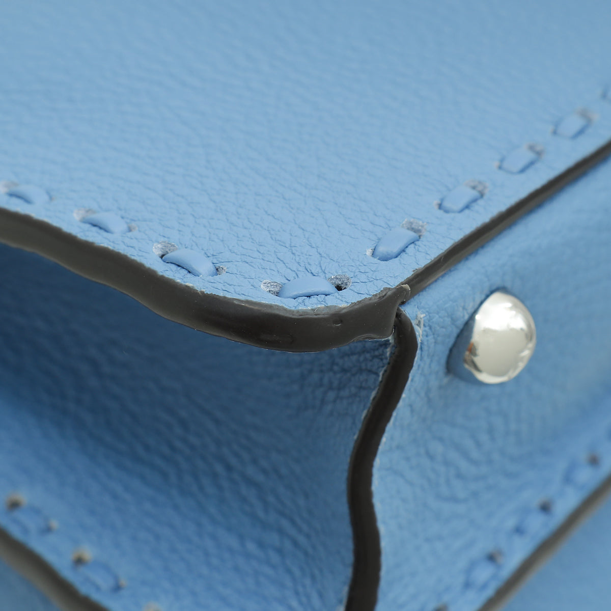 Fendi Blue Selleria ISeeU Peekaboo Medium Bag W/ Fortune Teller