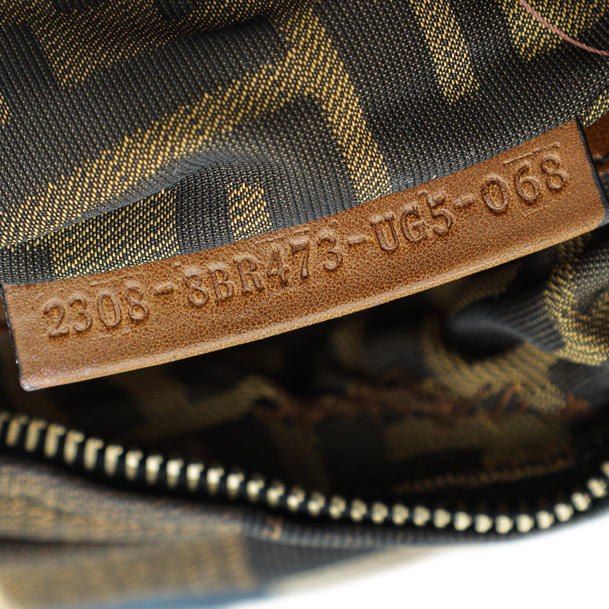Fendi Multicolor Pequin Stripe Chef Chain Hobo Bag
