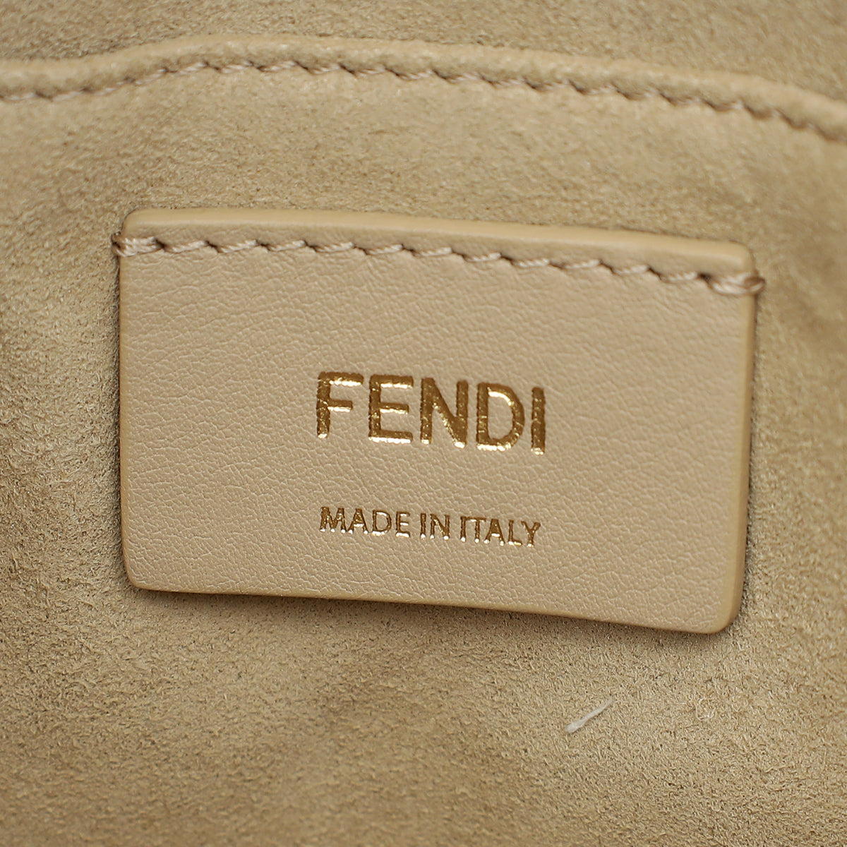 Fendi Black Kan I Stud Small Shoulder Bag