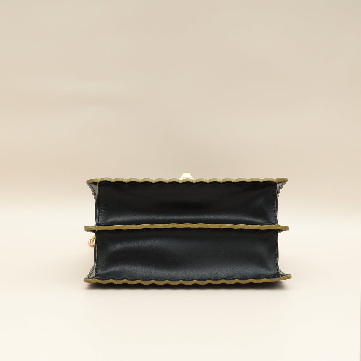 Fendi Black Kan I Stud Small Shoulder Bag