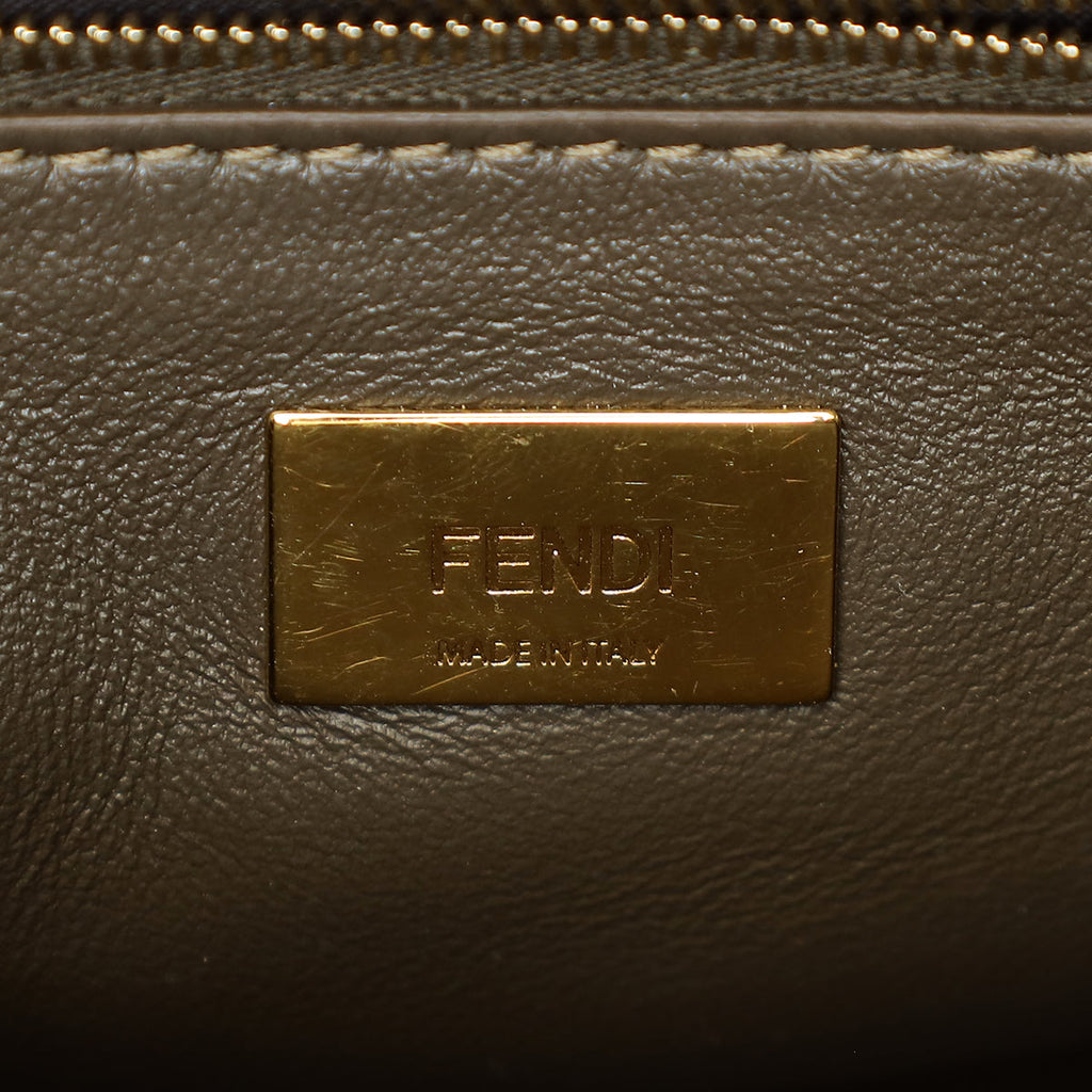 Fendi Multicolor FF Glazed With Inlay Peekaboo Mini Bag