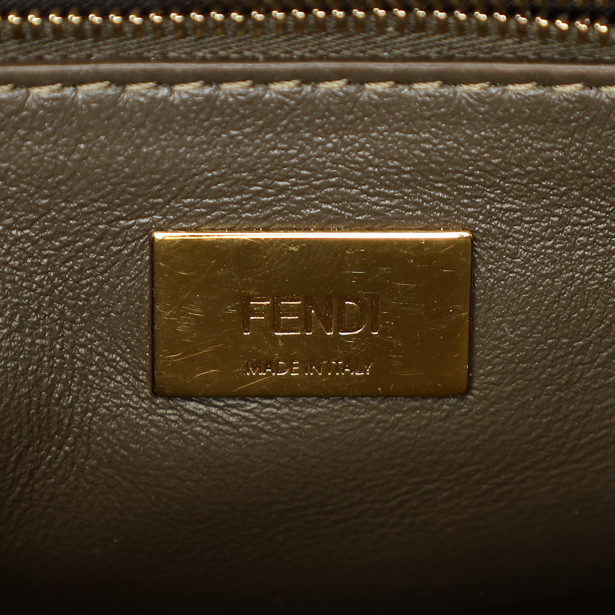 Fendi Multicolor FF Glazed With Inlay Peekaboo Mini Bag