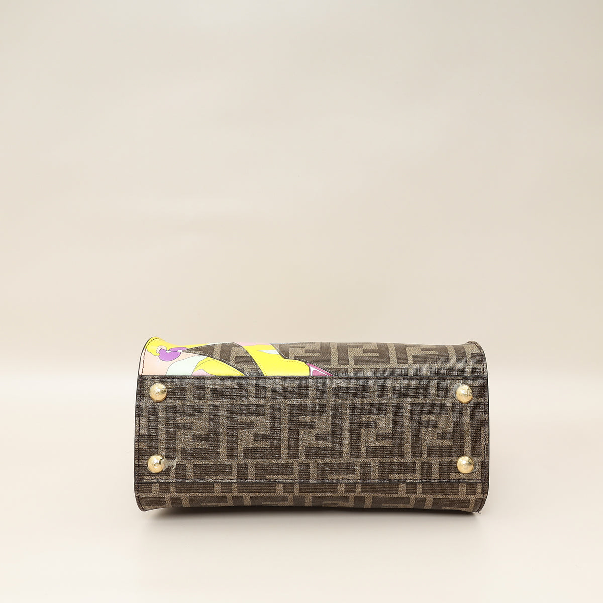 Fendi Multicolor FF Glazed With Inlay Peekaboo Mini Bag