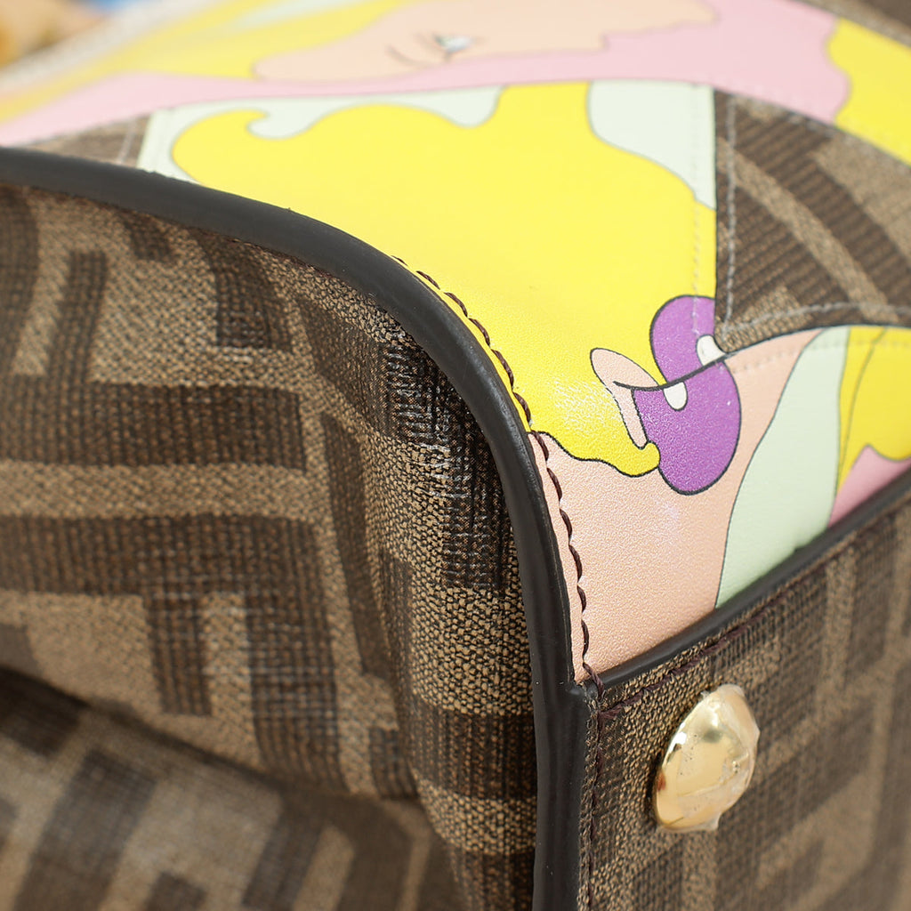 Fendi Multicolor FF Glazed With Inlay Peekaboo Mini Bag