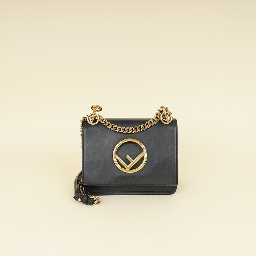 Fendi Black Kan I Small Shoulder Bag