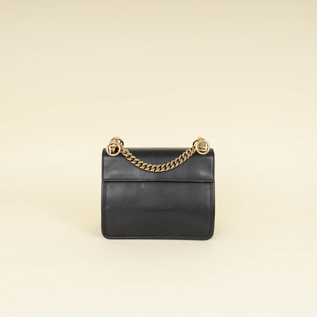 Fendi Black Kan I Small Shoulder Bag