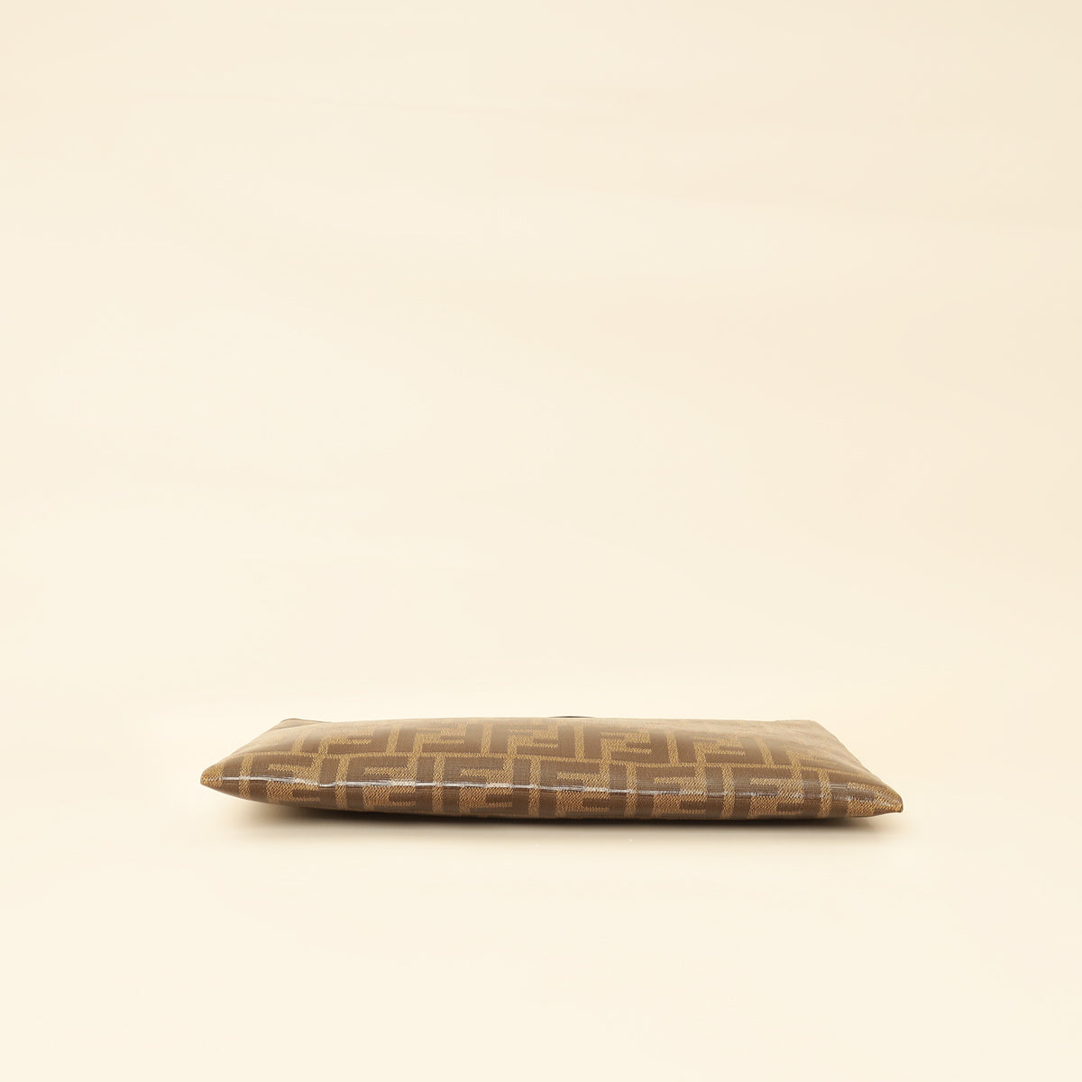 Fendi Tobacco FF Flat Baguette Medium Pouch