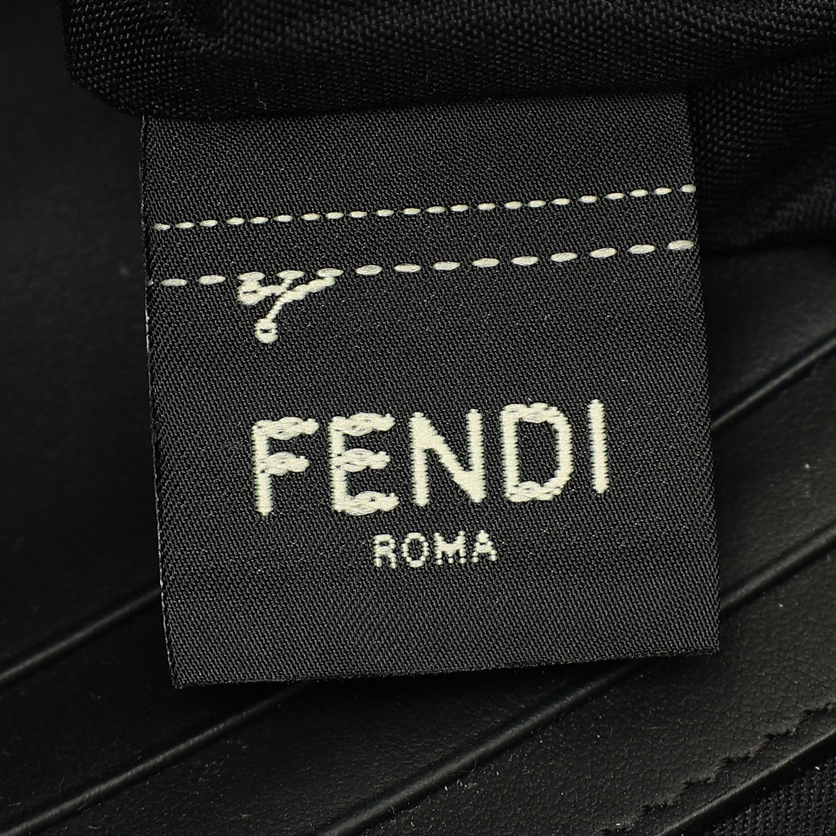 Fendi Tobacco FF Flat Baguette Medium Pouch