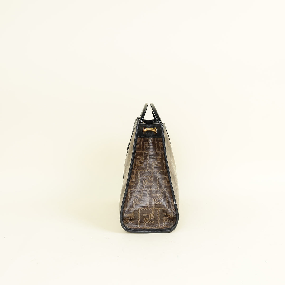 Fendi Brown Zucca Runaway Shopper Tote Small Bag