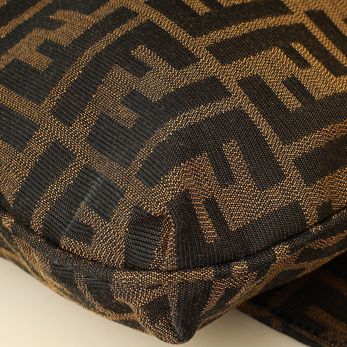Fendi Tobacco Zucca Mia Flap Large Bag