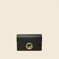 Fendi Black Medium Envelope Wallet on Chain