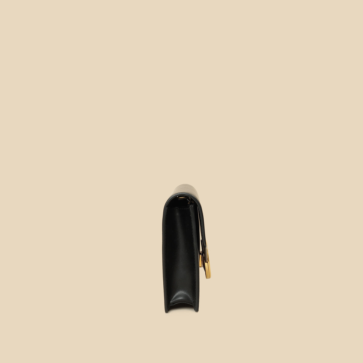 Fendi Black Medium Envelope Wallet on Chain