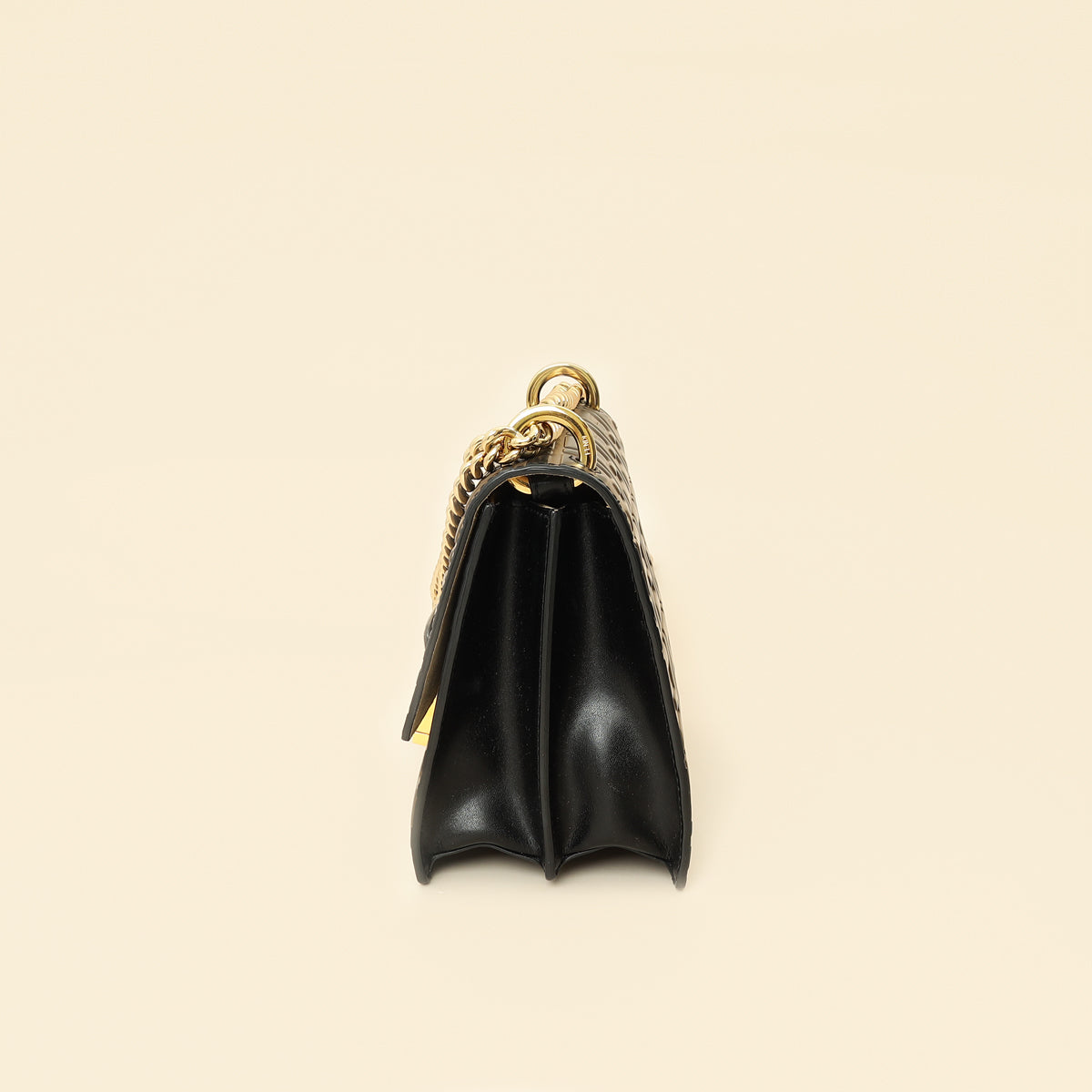 Fendi Bicolor FF Embossed Kan U Chain Small Shoulder Bag