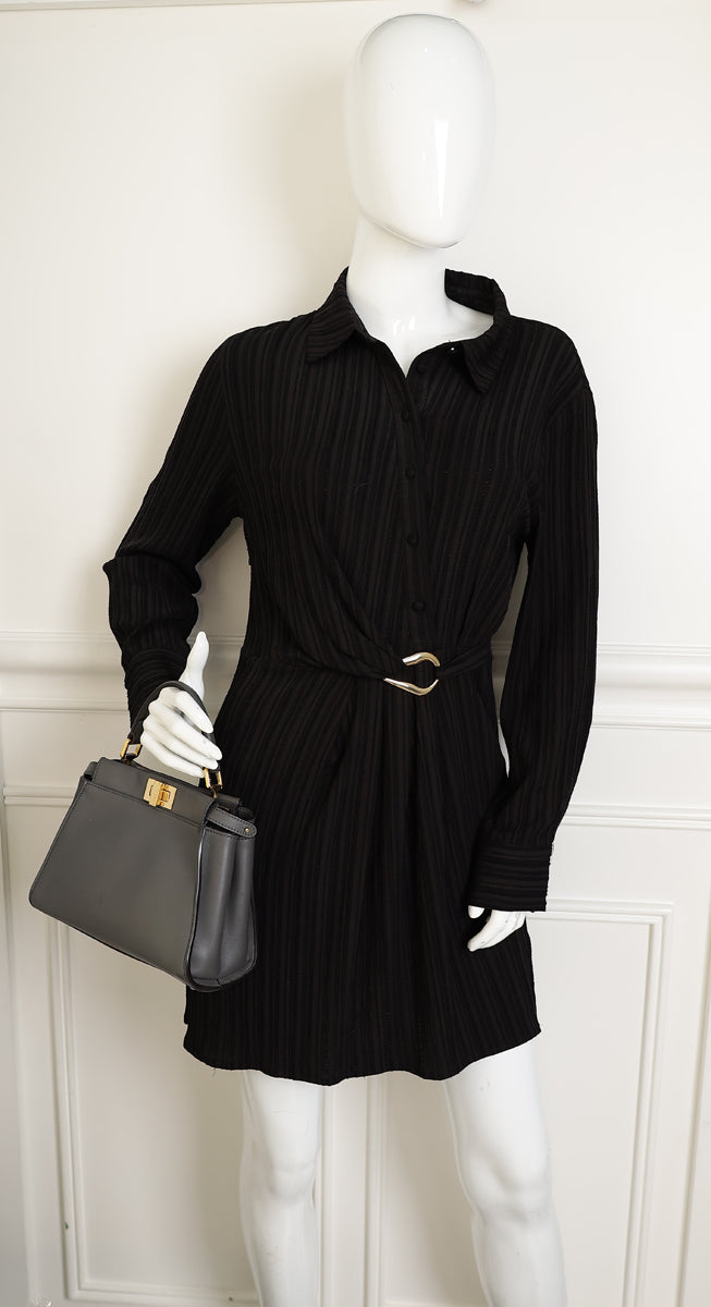 Fendi Grey Peekaboo Mini Bag