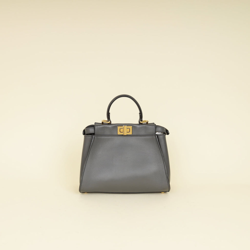 Fendi Grey Peekaboo Mini Bag