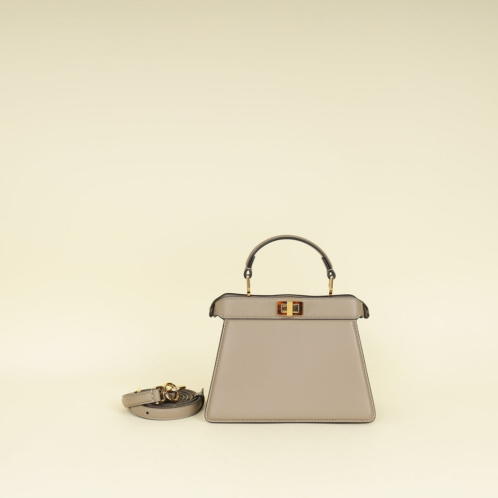 Fendi Taupe Peekaboo ISeeU Petite Bag