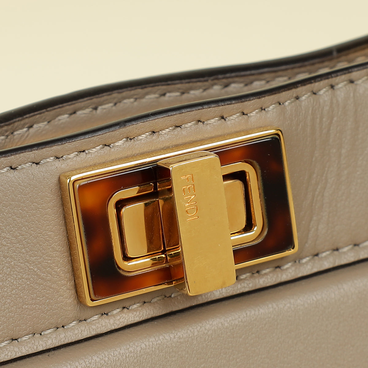 Fendi Taupe Peekaboo ISeeU Petite Bag
