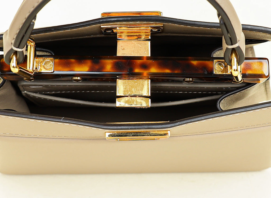 Fendi Taupe Peekaboo ISeeU Petite Bag