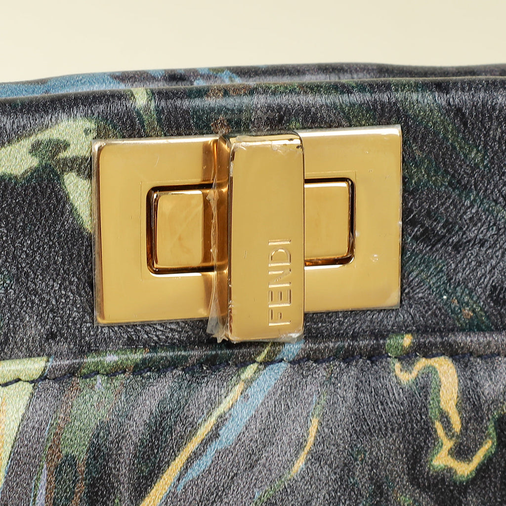 Fendi Multicolor Peekaboo Marble Print Mini Bag