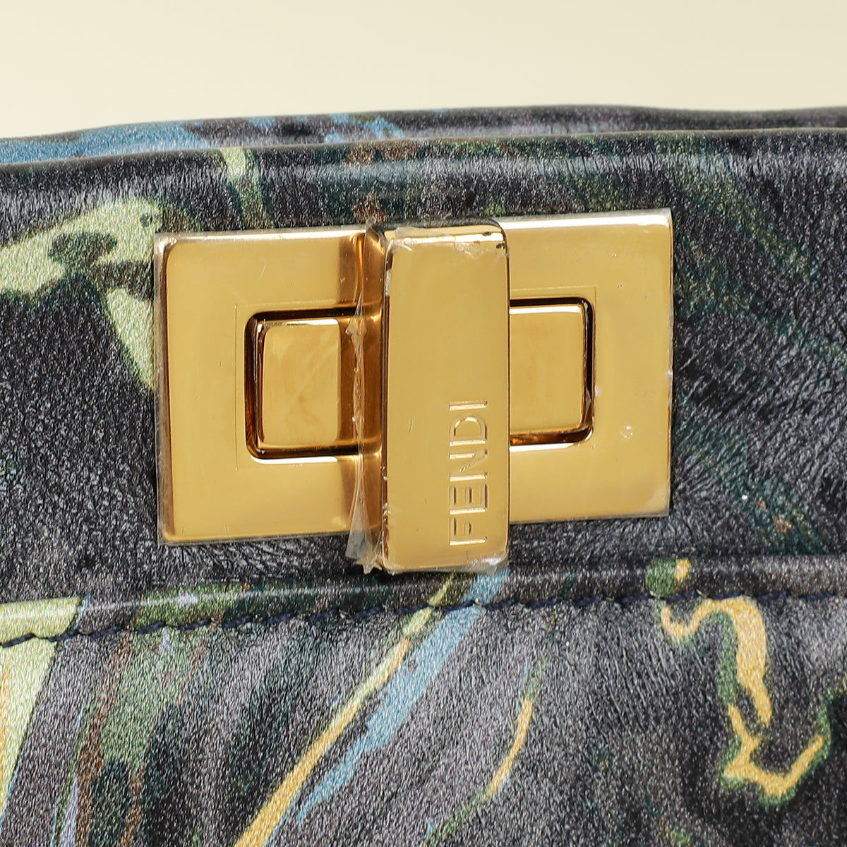 Fendi Multicolor Peekaboo Marble Print Mini Bag