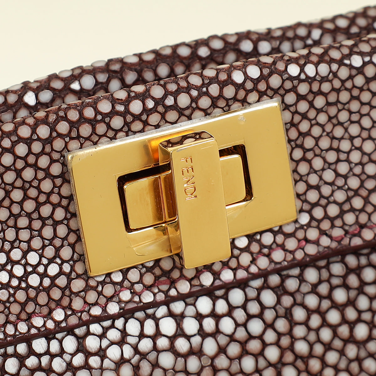 Fendi Burgundy Peekaboo ISeeU Petite Bag